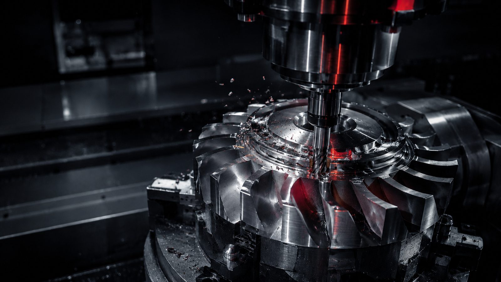 Energy — RobbJack tooling machining a precision part