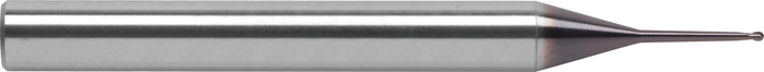 2 Flute Ball End Extended Length Die/Mold Carbide End Mill with Extended Draft — DM-202-01