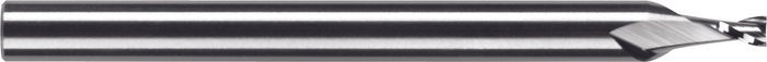 2 Flute Miniature Stub Length Metric Tuffy Grade Miniature End Mill — MSS-2-020